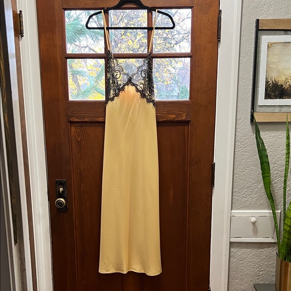 Victoria's Secret Other - Vintage Victoria's Secret collections Satin Gown with Black Lace